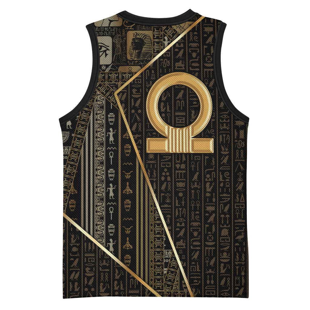 Egypt Shen Ring Basketball Jersey Ancient Mythology Eternally Protecting