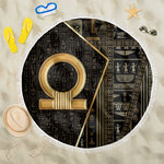 Egypt Shen Ring Beach Blanket Ancient Mythology Eternally Protecting