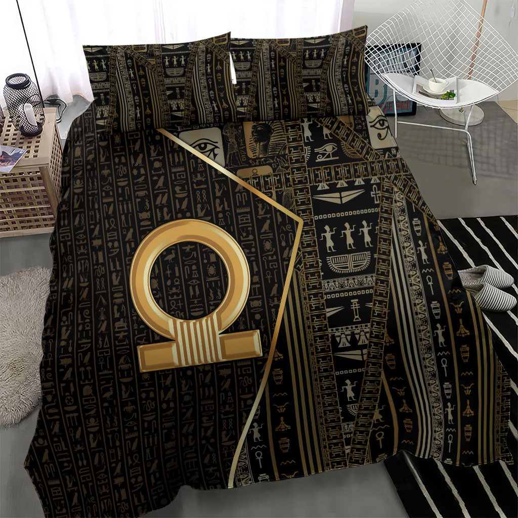 Egypt Shen Ring Bedding Set Ancient Mythology Eternally Protecting