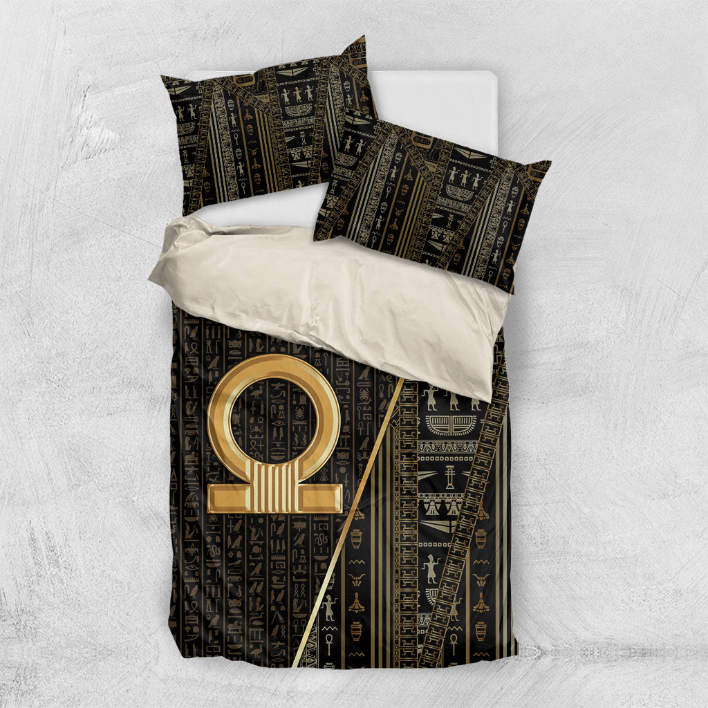 Egypt Shen Ring Bedding Set Ancient Mythology Eternally Protecting