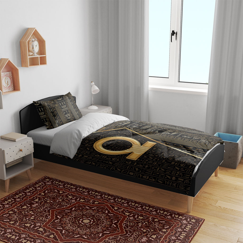 Egypt Shen Ring Bedding Set Ancient Mythology Eternally Protecting