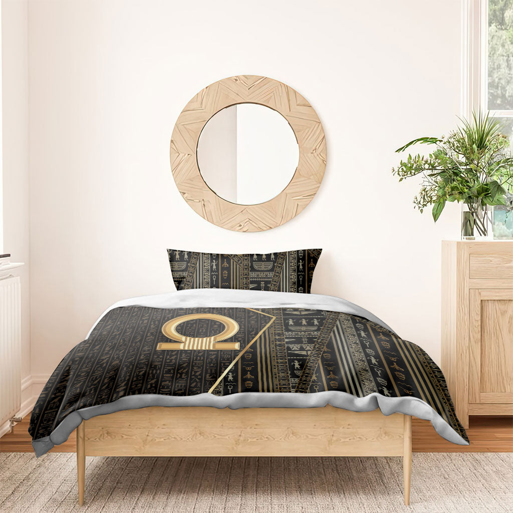 Egypt Shen Ring Bedding Set Ancient Mythology Eternally Protecting