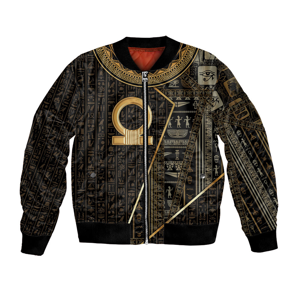 Egypt Shen Ring Bomber Jacket Ancient Mythology Eternally Protecting