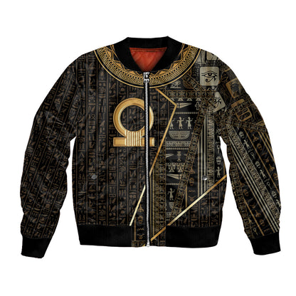 Egypt Shen Ring Bomber Jacket Ancient Mythology Eternally Protecting