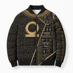 Egypt Shen Ring Bomber Puffer Jacket Ancient Mythology Eternally Protecting
