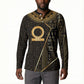 Egypt Shen Ring Button Sweatshirt Ancient Mythology Eternally Protecting