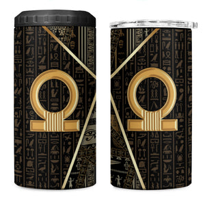 Egypt Shen Ring 4 in 1 Can Cooler Tumbler Ancient Mythology Eternally Protecting
