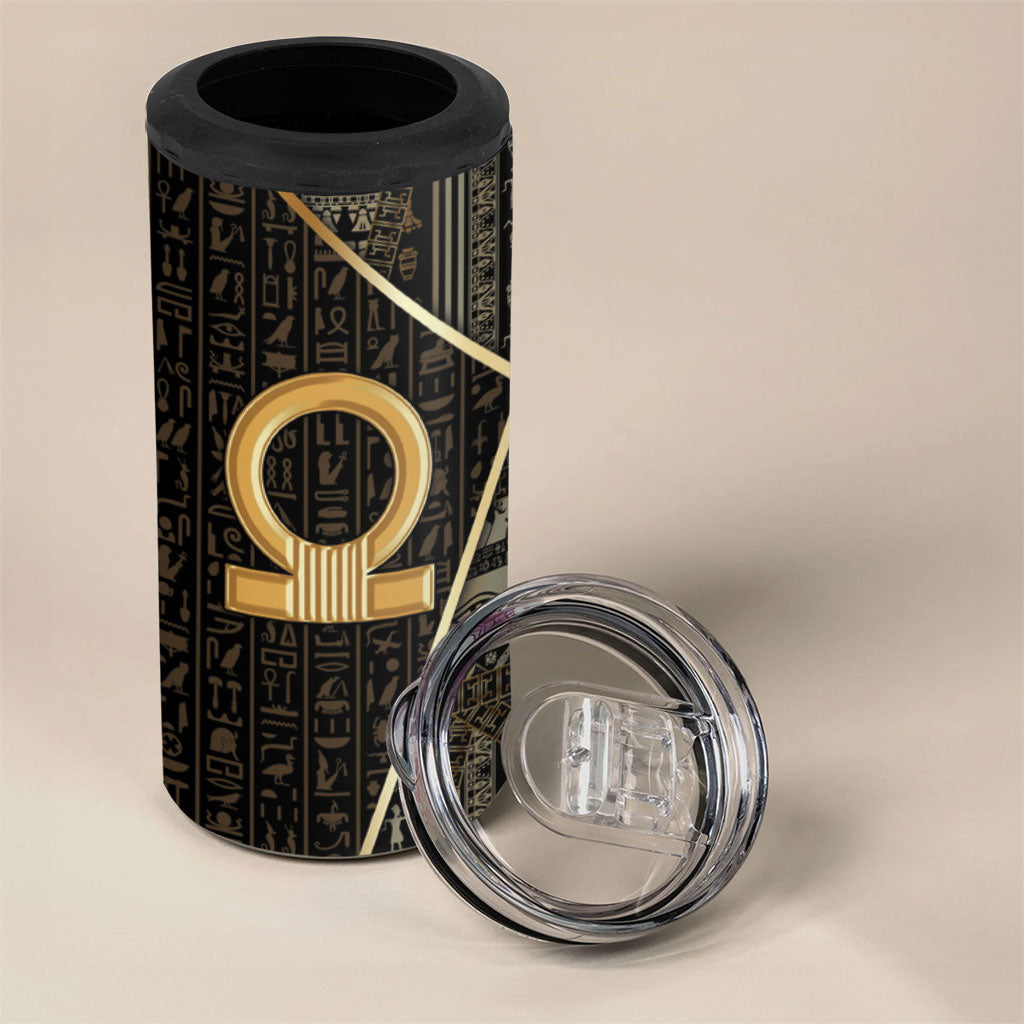 Egypt Shen Ring 4 in 1 Can Cooler Tumbler Ancient Mythology Eternally Protecting