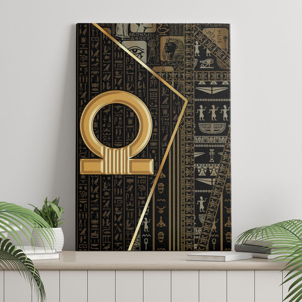 Egypt Shen Ring Canvas Wall Art Ancient Mythology Eternally Protecting