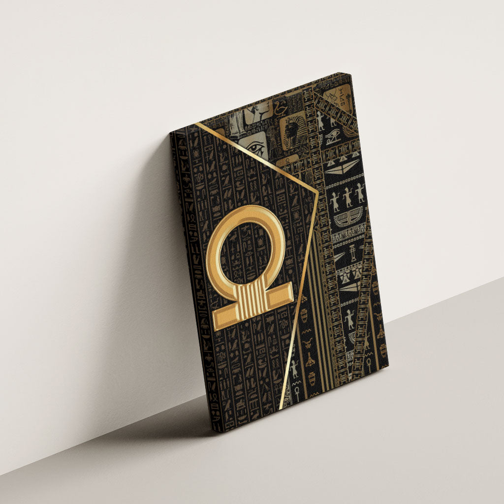 Egypt Shen Ring Canvas Wall Art Ancient Mythology Eternally Protecting