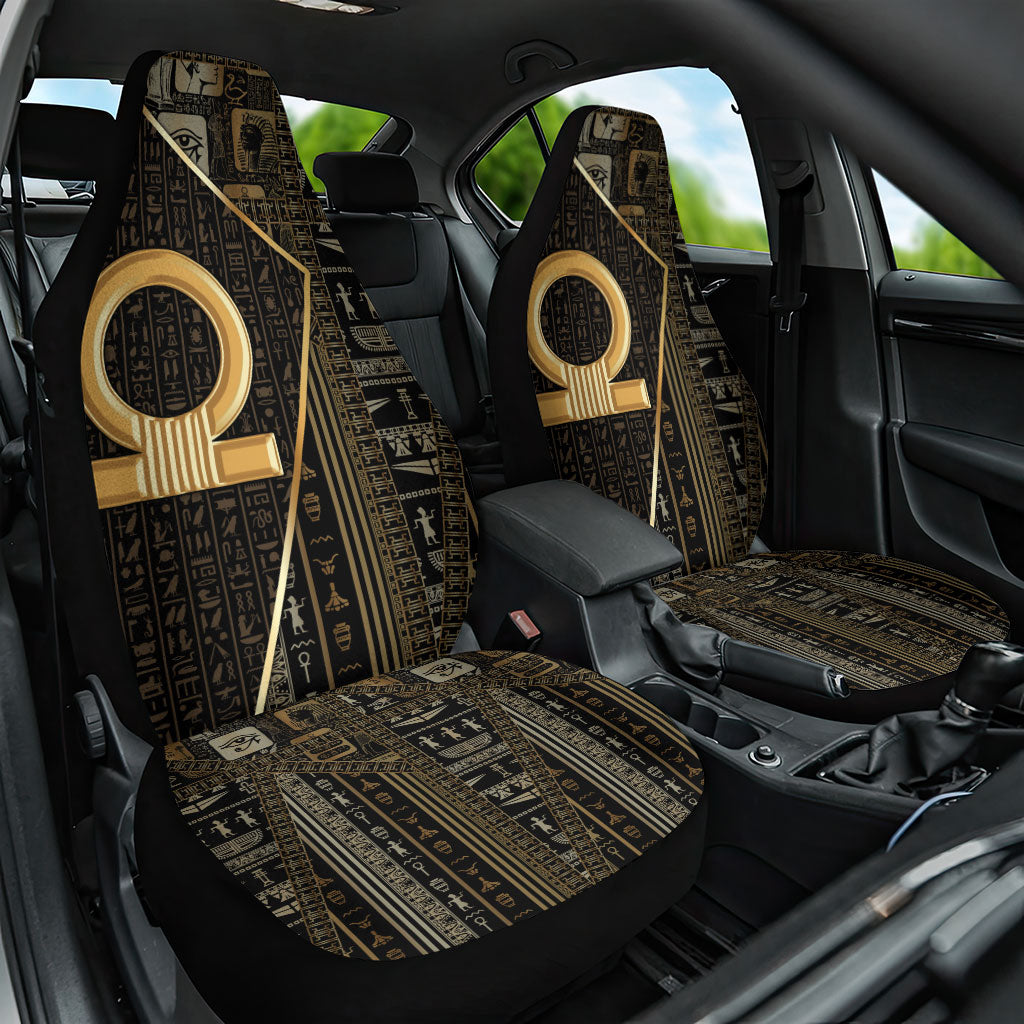 Egypt Shen Ring Car Seat Cover Ancient Mythology Eternally Protecting