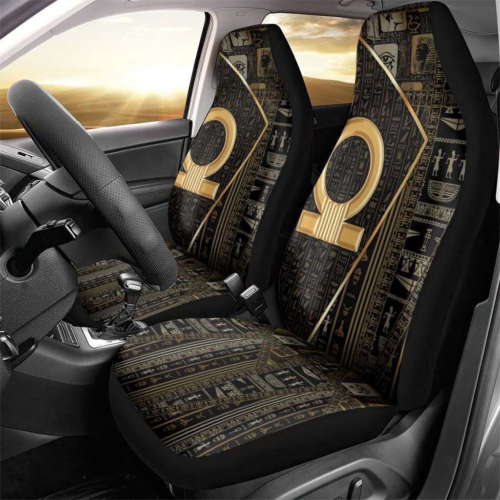 Egypt Shen Ring Car Seat Cover Ancient Mythology Eternally Protecting