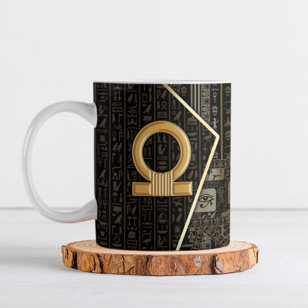 Egypt Shen Ring Ceramic Mug Ancient Mythology Eternally Protecting