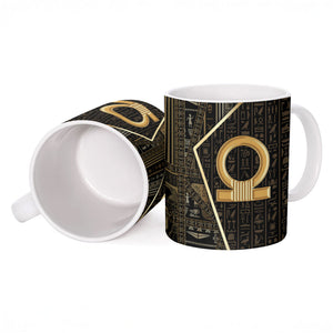 Egypt Shen Ring Ceramic Mug Ancient Mythology Eternally Protecting
