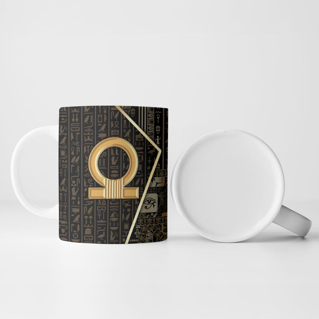 Egypt Shen Ring Ceramic Mug Ancient Mythology Eternally Protecting