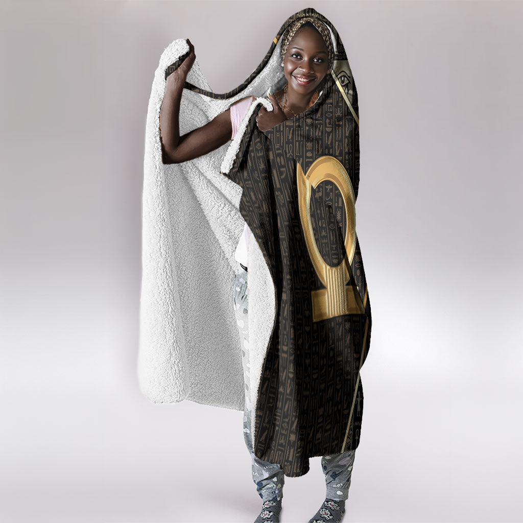 Egypt Shen Ring Hooded Blanket Ancient Mythology Eternally Protecting