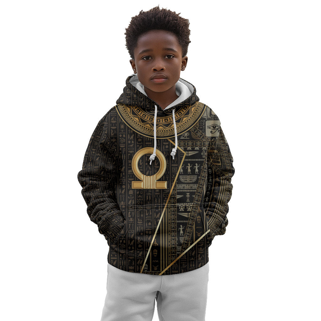 Egypt Shen Ring Kid Hoodie Ancient Mythology Eternally Protecting
