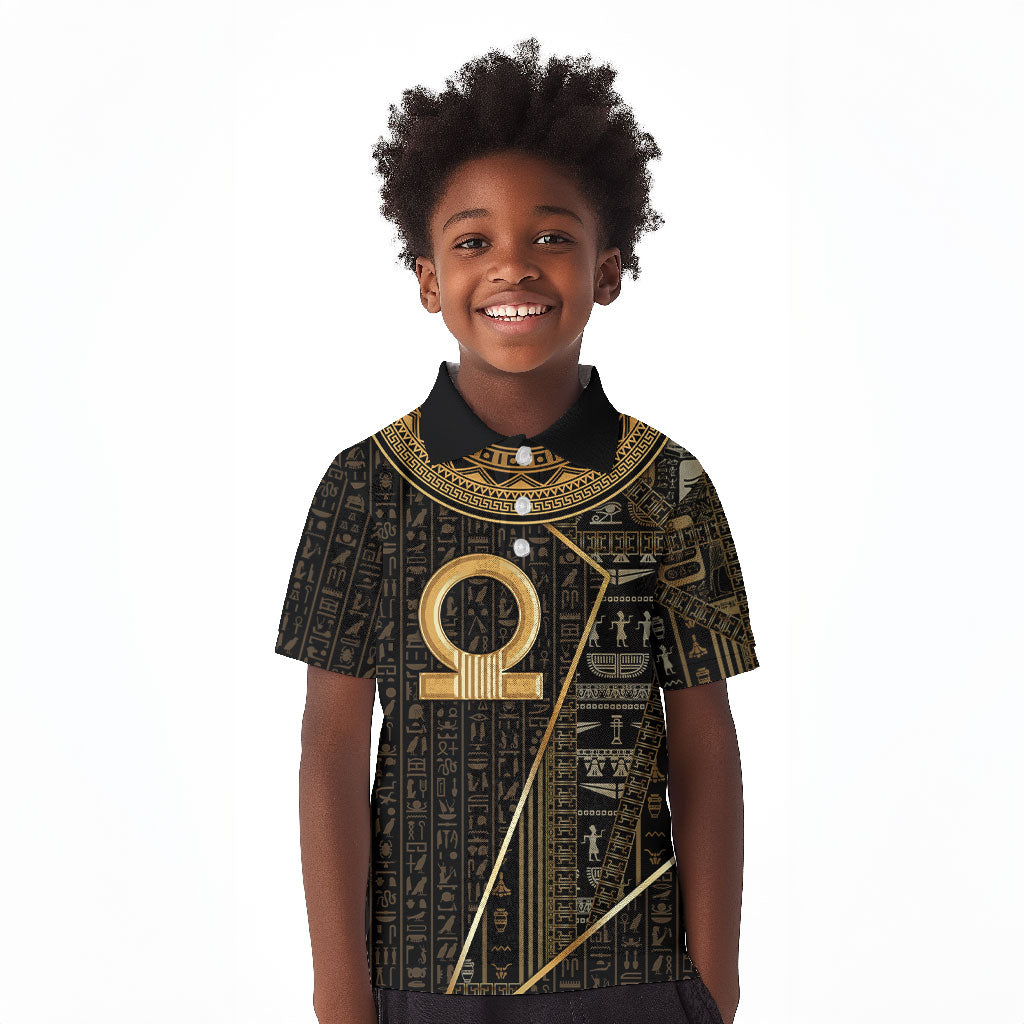Egypt Shen Ring Kid Polo Shirt Ancient Mythology Eternally Protecting