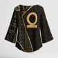 Egypt Shen Ring Kimono Sleeve Blouse Ancient Mythology Eternally Protecting