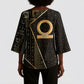 Egypt Shen Ring Kimono Sleeve Blouse Ancient Mythology Eternally Protecting