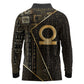 Egypt Shen Ring Long Sleeve Polo Shirt Ancient Mythology Eternally Protecting