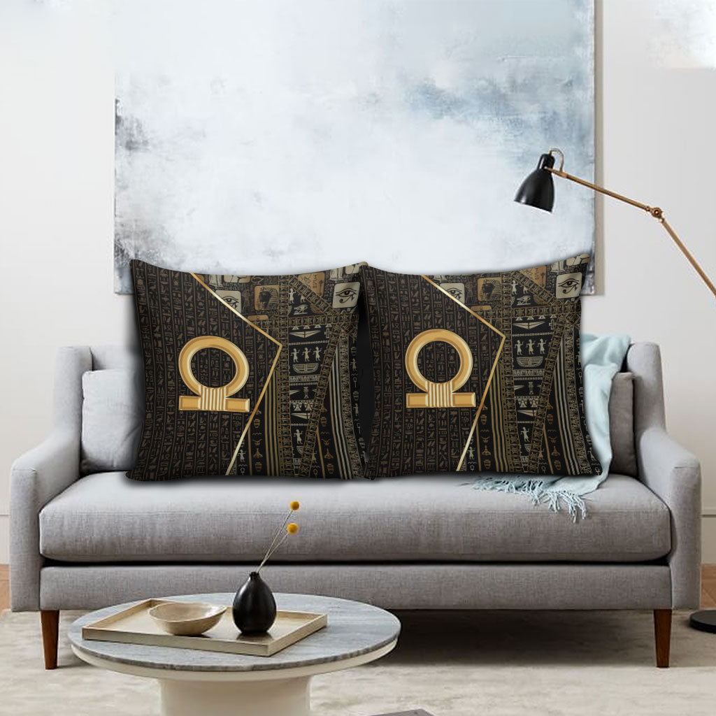 Egypt Shen Ring Pillow Cover Ancient Mythology Eternally Protecting