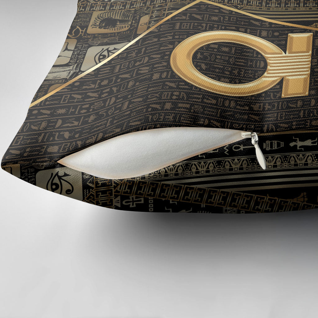 Egypt Shen Ring Pillow Cover Ancient Mythology Eternally Protecting