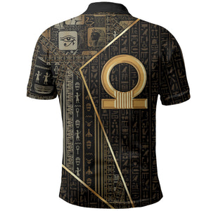 Egypt Shen Ring Polo Shirt Ancient Mythology Eternally Protecting