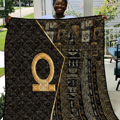 Egypt Shen Ring Quilt Ancient Mythology Eternally Protecting