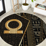 Egypt Shen Ring Round Carpet Ancient Mythology Eternally Protecting