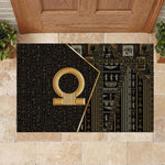 Egypt Shen Ring Rubber Doormat Ancient Mythology Eternally Protecting
