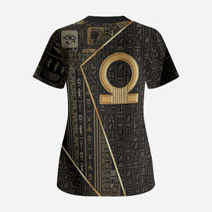 Egypt Shen Ring Scrub Top Ancient Mythology Eternally Protecting
