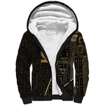 Egypt Shen Ring Sherpa Hoodie Ancient Mythology Eternally Protecting