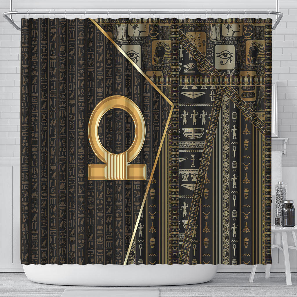 Egypt Shen Ring Shower Curtain Ancient Mythology Eternally Protecting