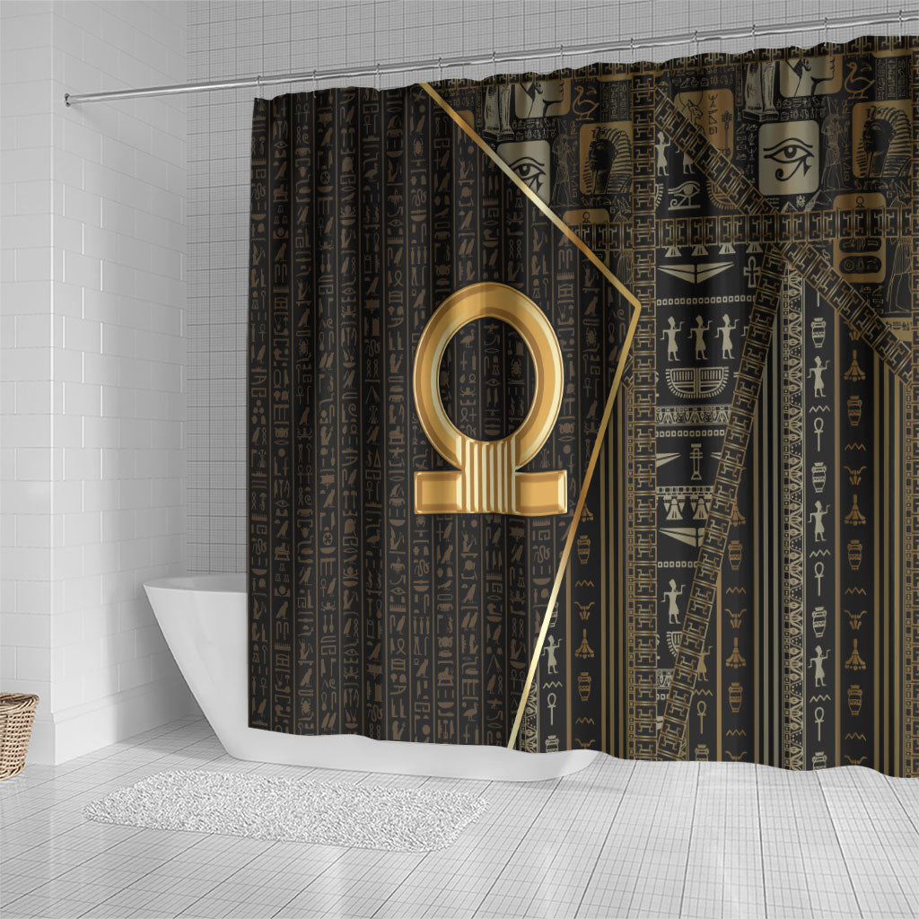 Egypt Shen Ring Shower Curtain Ancient Mythology Eternally Protecting
