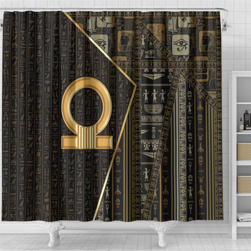 Egypt Shen Ring Shower Curtain Ancient Mythology Eternally Protecting