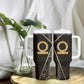 Egypt Shen Ring Tumbler With Handle Ancient Mythology Eternally Protecting