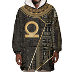 Egypt Shen Ring Wearable Blanket Hoodie Ancient Mythology Eternally Protecting