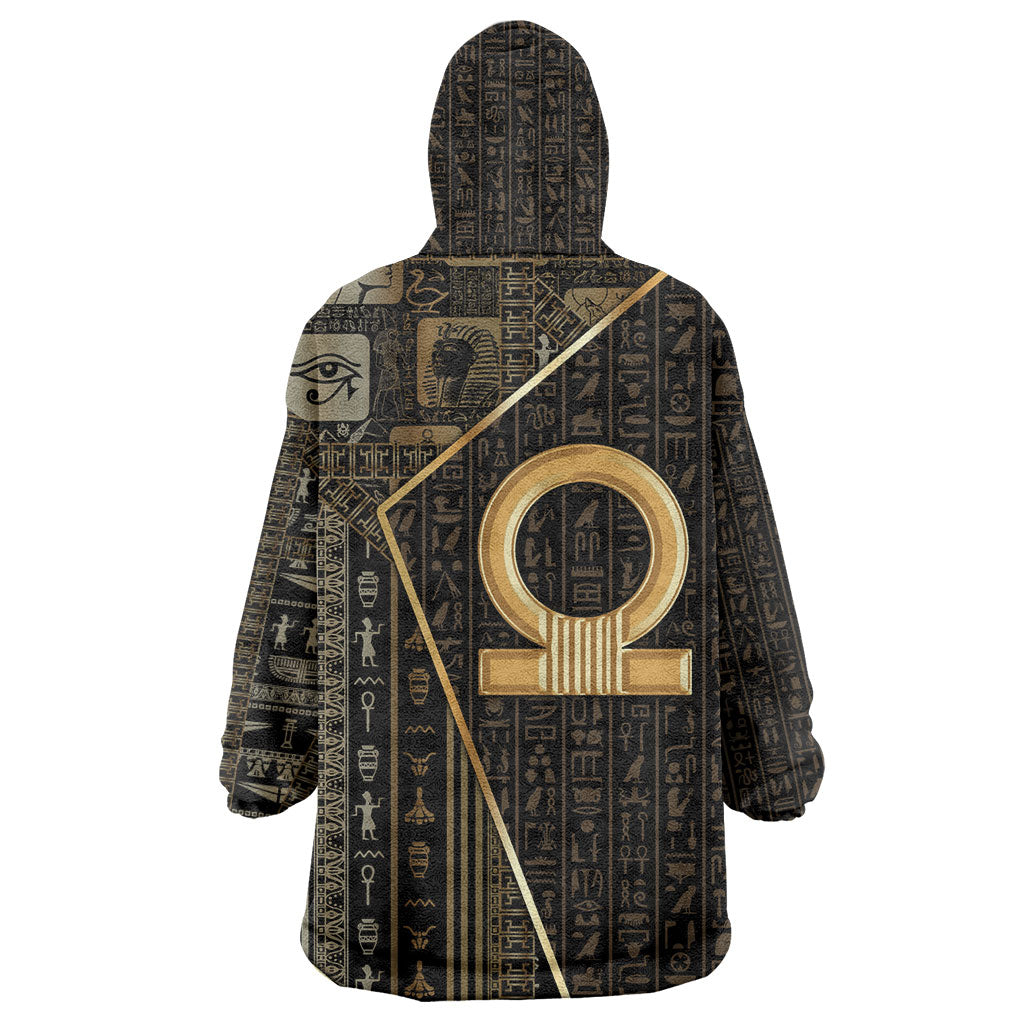 Egypt Shen Ring Wearable Blanket Hoodie Ancient Mythology Eternally Protecting