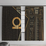 Egypt Shen Ring Window Curtain Ancient Mythology Eternally Protecting