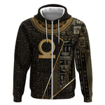 Egypt Shen Ring Zip Hoodie Ancient Mythology Eternally Protecting