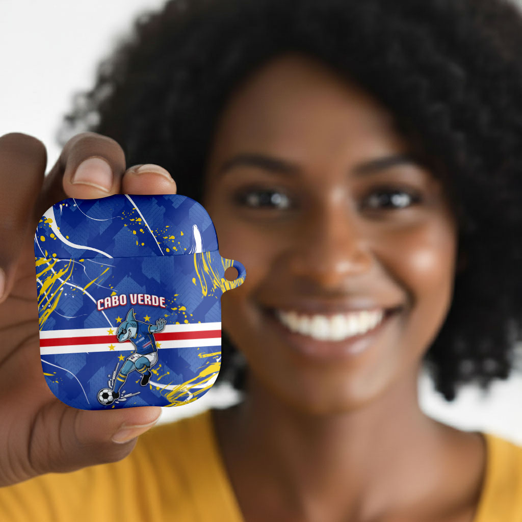 Cape Verde AirPods Case Blue Shark National Flag