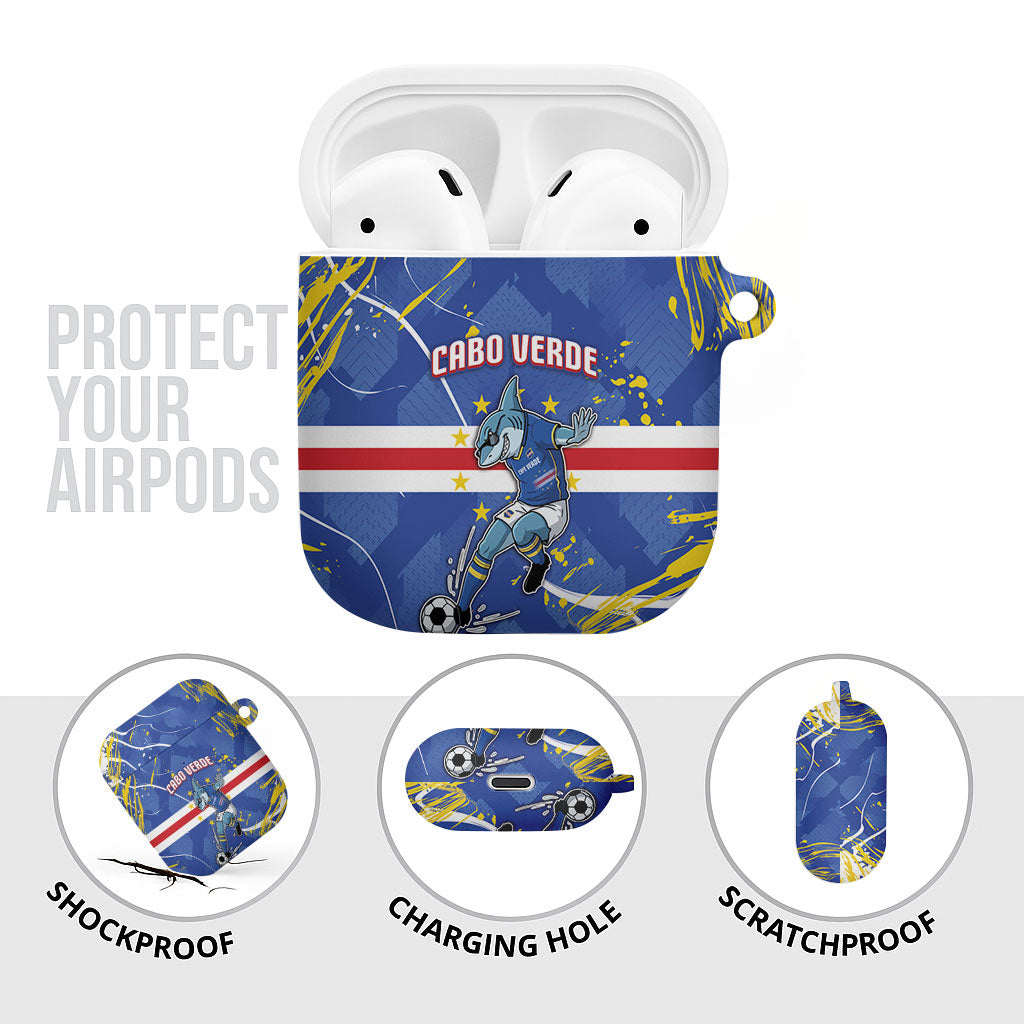 Cape Verde AirPods Case Blue Shark National Flag