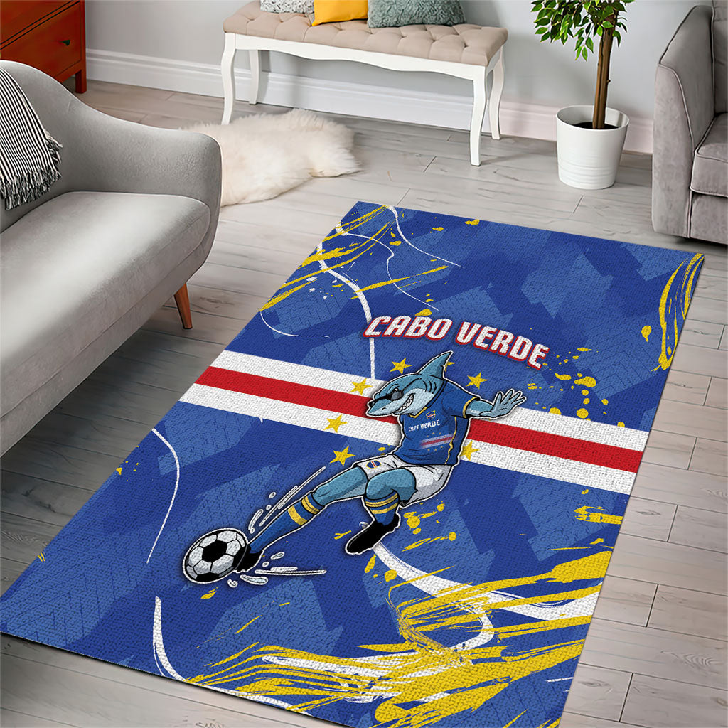 Cape Verde Area Rug Blue Shark National Flag