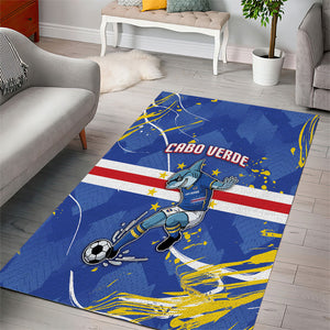 Cape Verde Area Rug Blue Shark National Flag