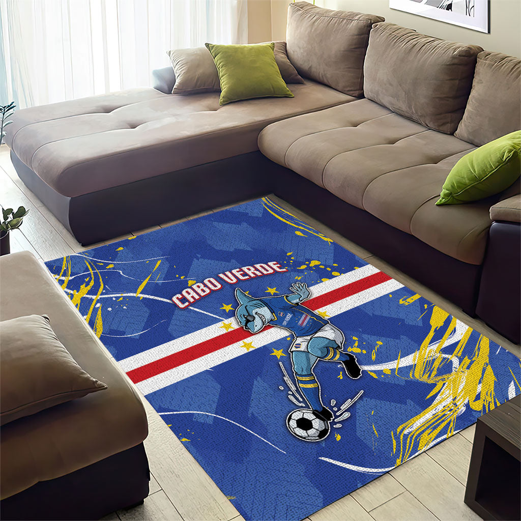 Cape Verde Area Rug Blue Shark National Flag