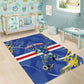 Cape Verde Area Rug Blue Shark National Flag