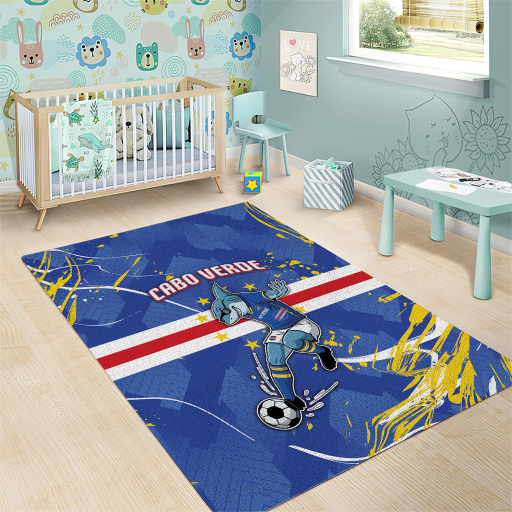 Cape Verde Area Rug Blue Shark National Flag