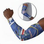 Custom Cape Verde Arm Sleeves Blue Shark National Flag