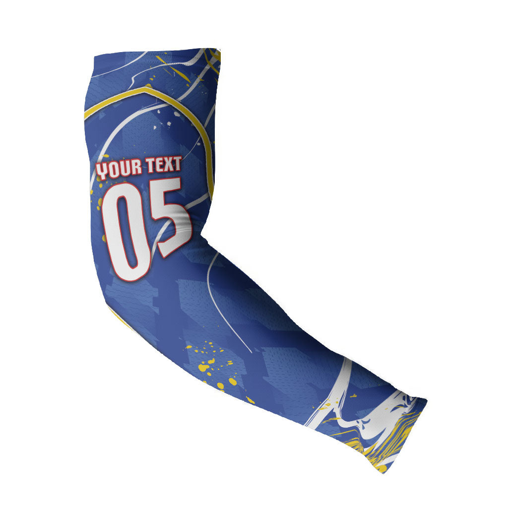 Custom Cape Verde Arm Sleeves Blue Shark National Flag